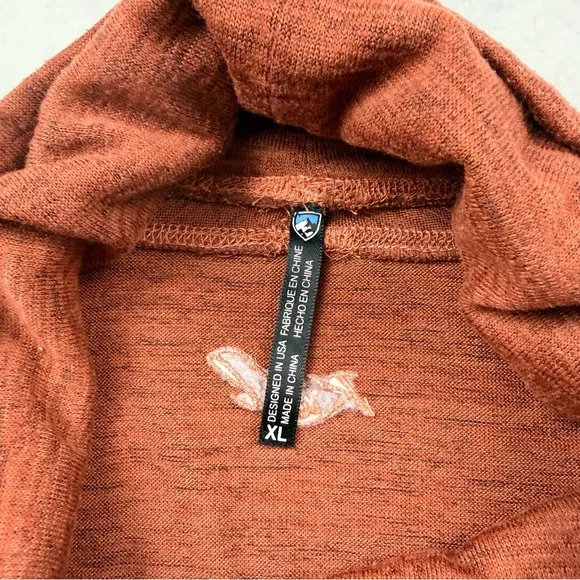 Kuhl Lea Pullover Stretch Knit Casual Top Rust Sweater Women's XL - Picture 5 of 11